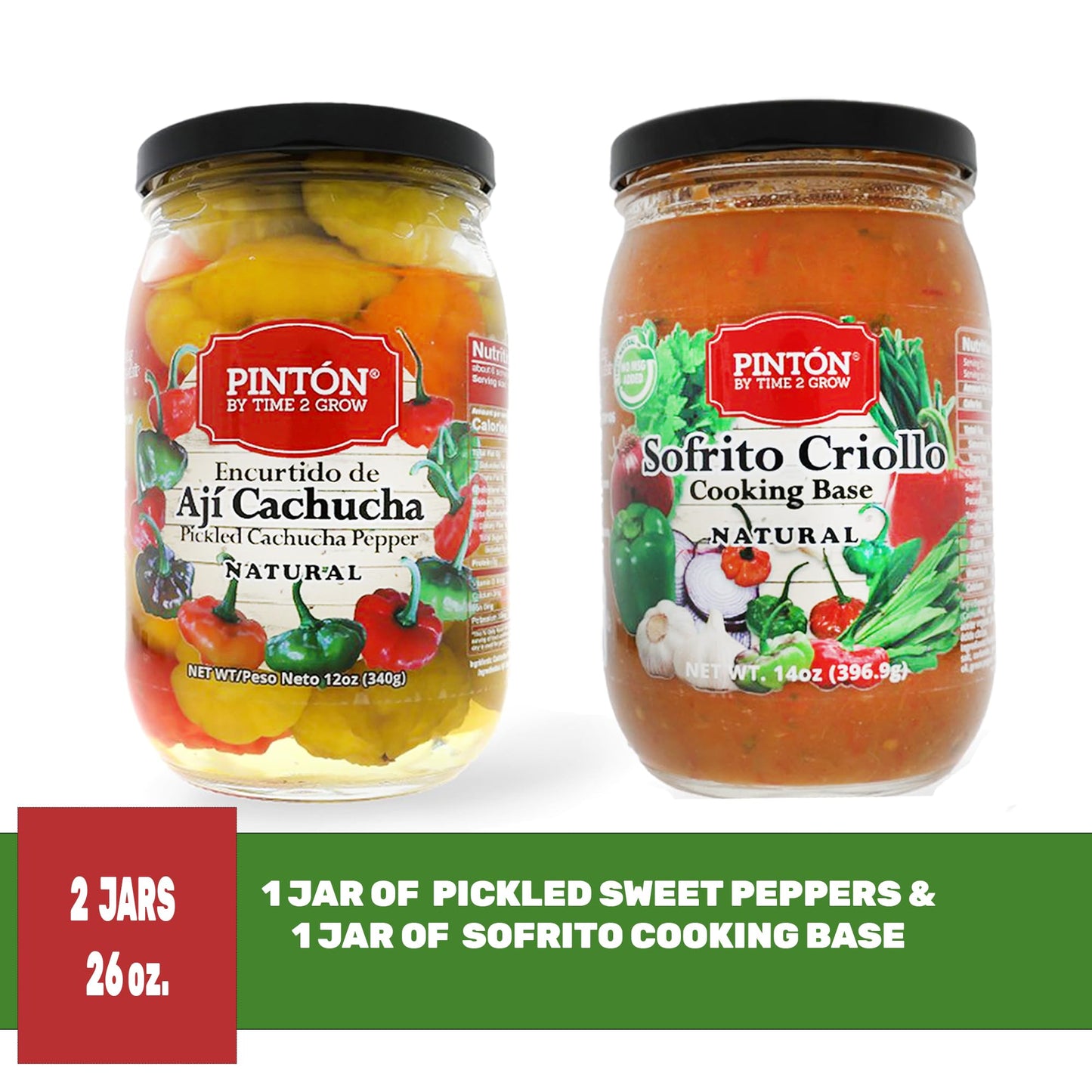 Pint  N - Creole Cooking Base & Sweet Aji Pickled - Savor The Cuban Food Tradition, Latin Cuisine'S Saucy Secret - Chili Peppers