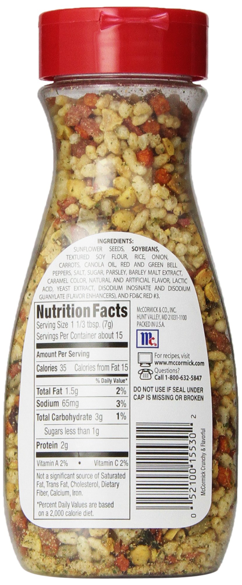 Mccormick, Salad Toppins, Crunchy & Flavorful, 3.75Oz Bottle (Pack Of 3)
