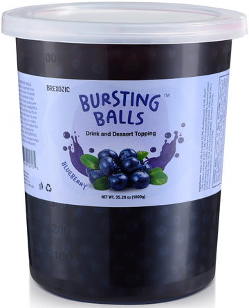 BREXONIC Popping Boba Pearls - Strawberry Mango Blueberry Passion Fruit Flavored Tapioca Pearls, 2 LB Pack