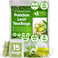 FRESHDRINKUS Premium Pandan Leaf Herbal Tea Bags, 100% Natural, Vegan, 15 Bags