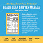 Brooklyn Delhi Black Bean Butter Masala Pouches - Ready To Eat, Protein-Rich, Microwavable Entree, Ready In 90 Seconds - Vegan,