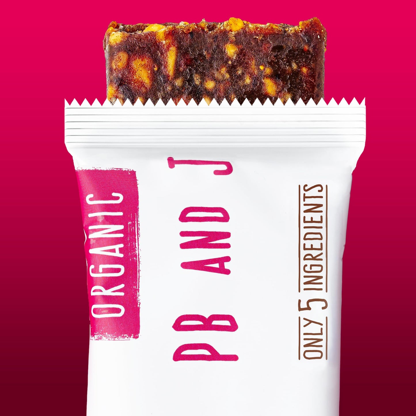 Jonesbar (Peanut Butter & Jelly, 4 Count (Pack Of 1)), Usda Organic Fruit & Nut Bar, Non-Gmo, Kosher, Vegan, Gluten Free, Simple