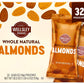 Wellsley Farms 100 Calorie Almond Snack Packs, Gluten-Free, Kosher, Non-GMO, 32-Count Convenient Single-Serve Packs. NO Salt.