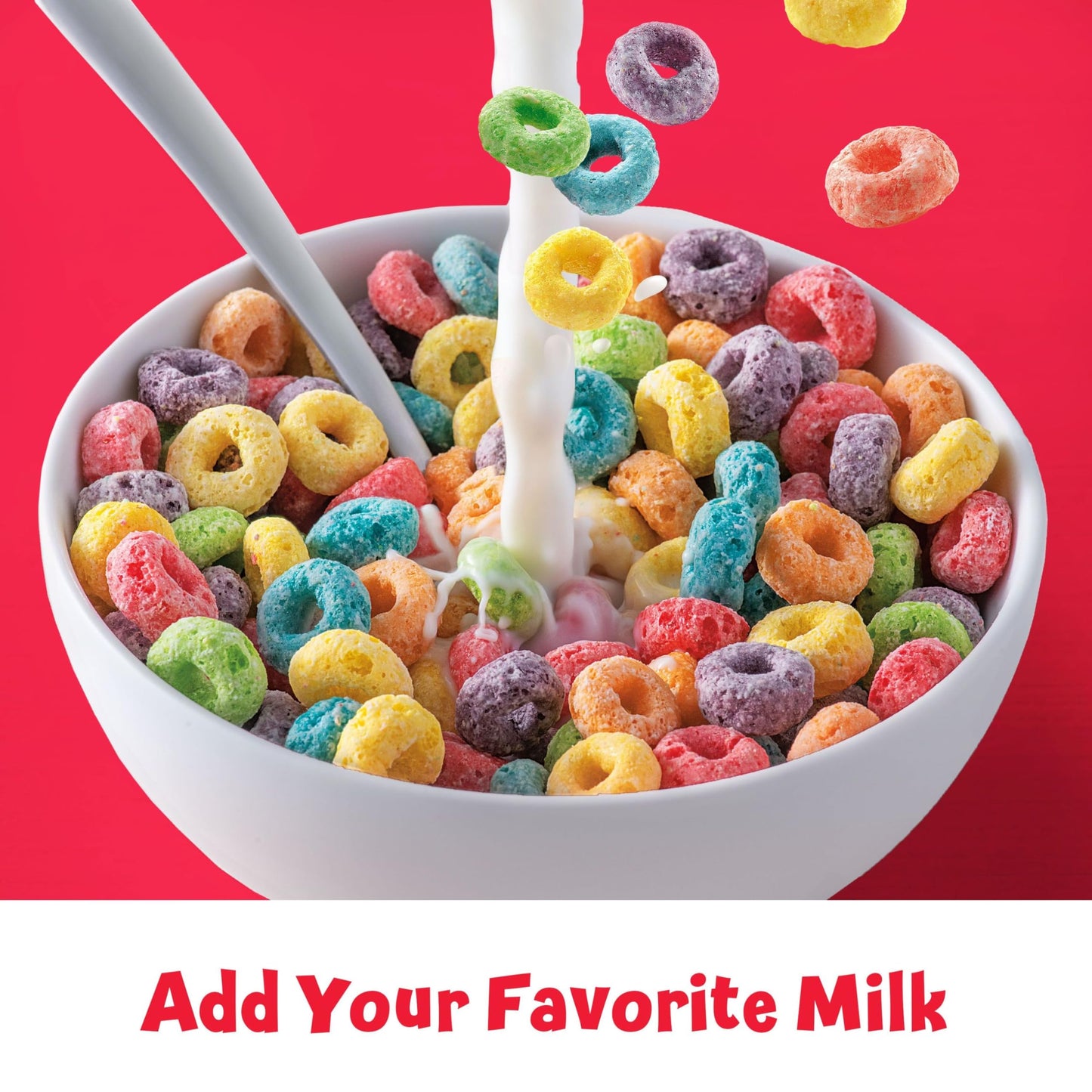 Kellogg'S Froot Loops Breakfast Cereal, Fruit Flavored, Breakfast Snacks With Vitamin C, Large Size, Original, 8.2Lb Case (10 Bo