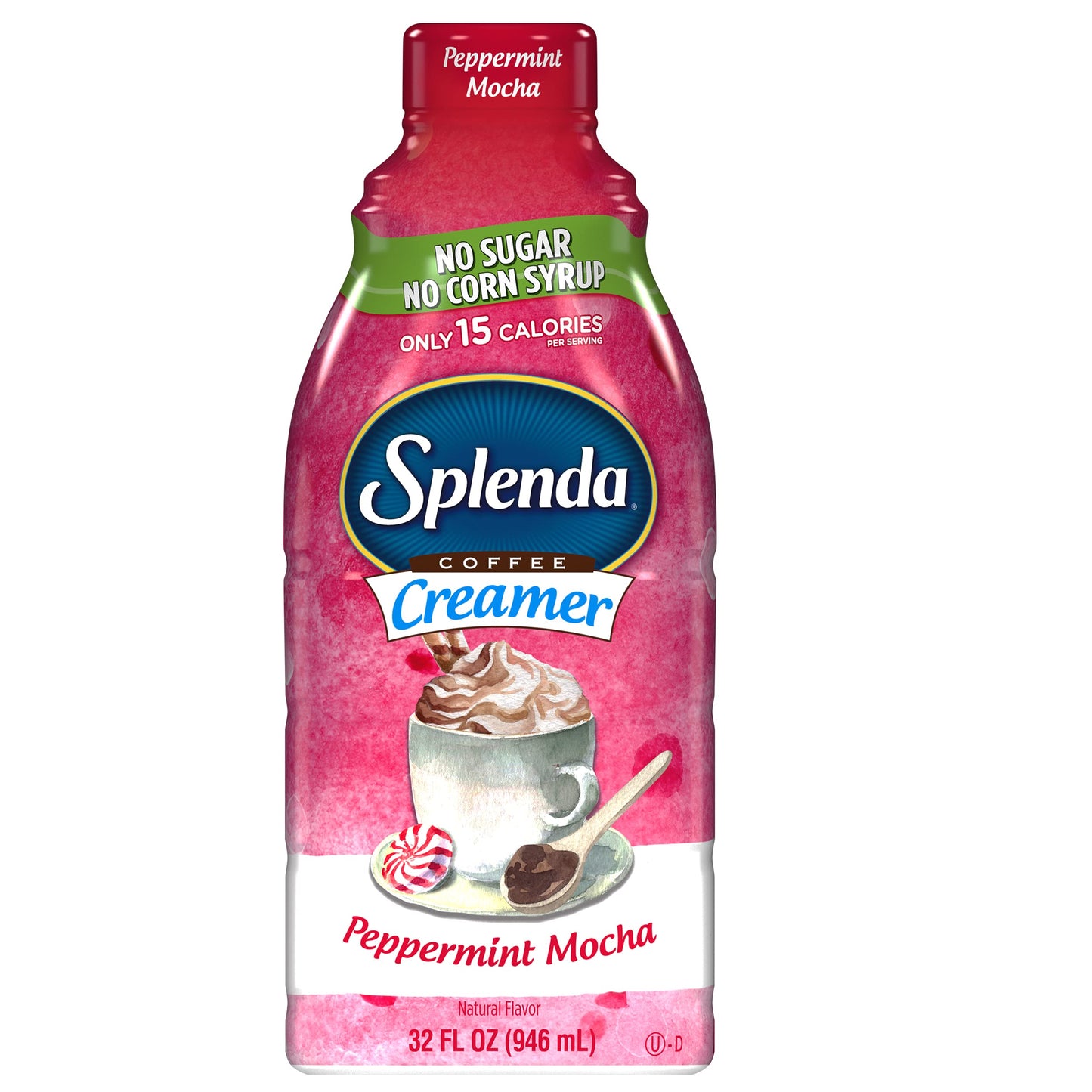 SPLENDA Sugar Free Coffee Creamer  32 Fl Oz. Peppermint Mocha.