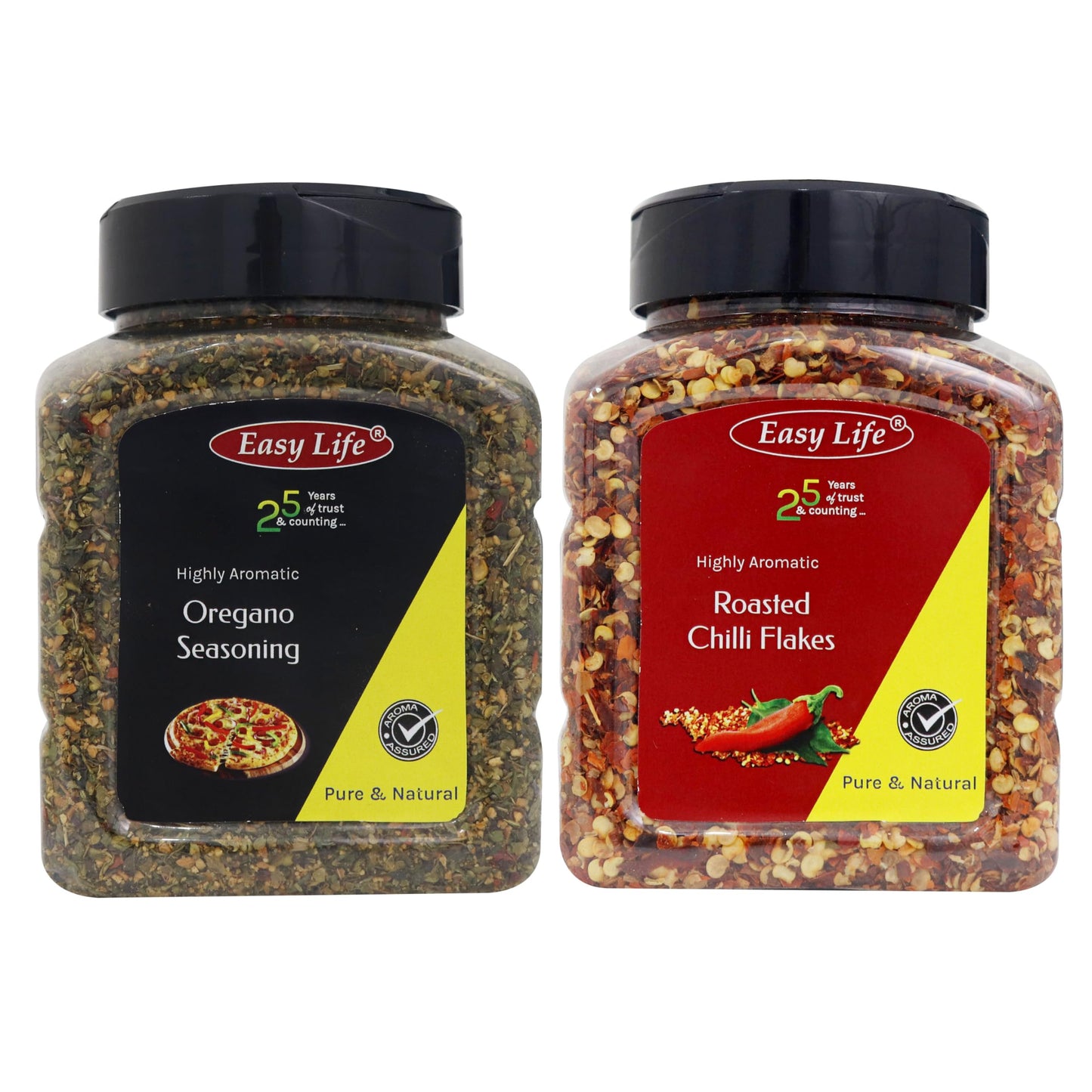 Easy Life Oregano Seasoning 230G And Roasted Chilli Flakes 200G Chefs Combo