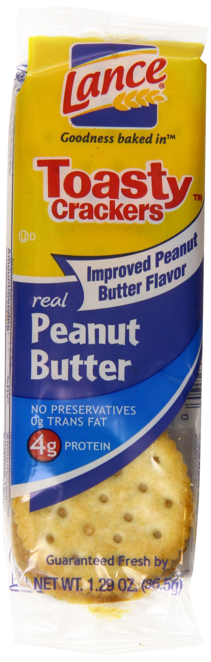 Lance Toasty Crackers, Real Peanut Butter, 51.5 Ounce (Pack Of 40)