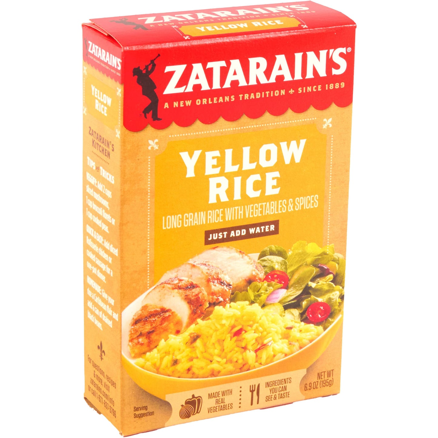 Zatarain s Yellow Rice, 6.9 oz (Pack of 12)