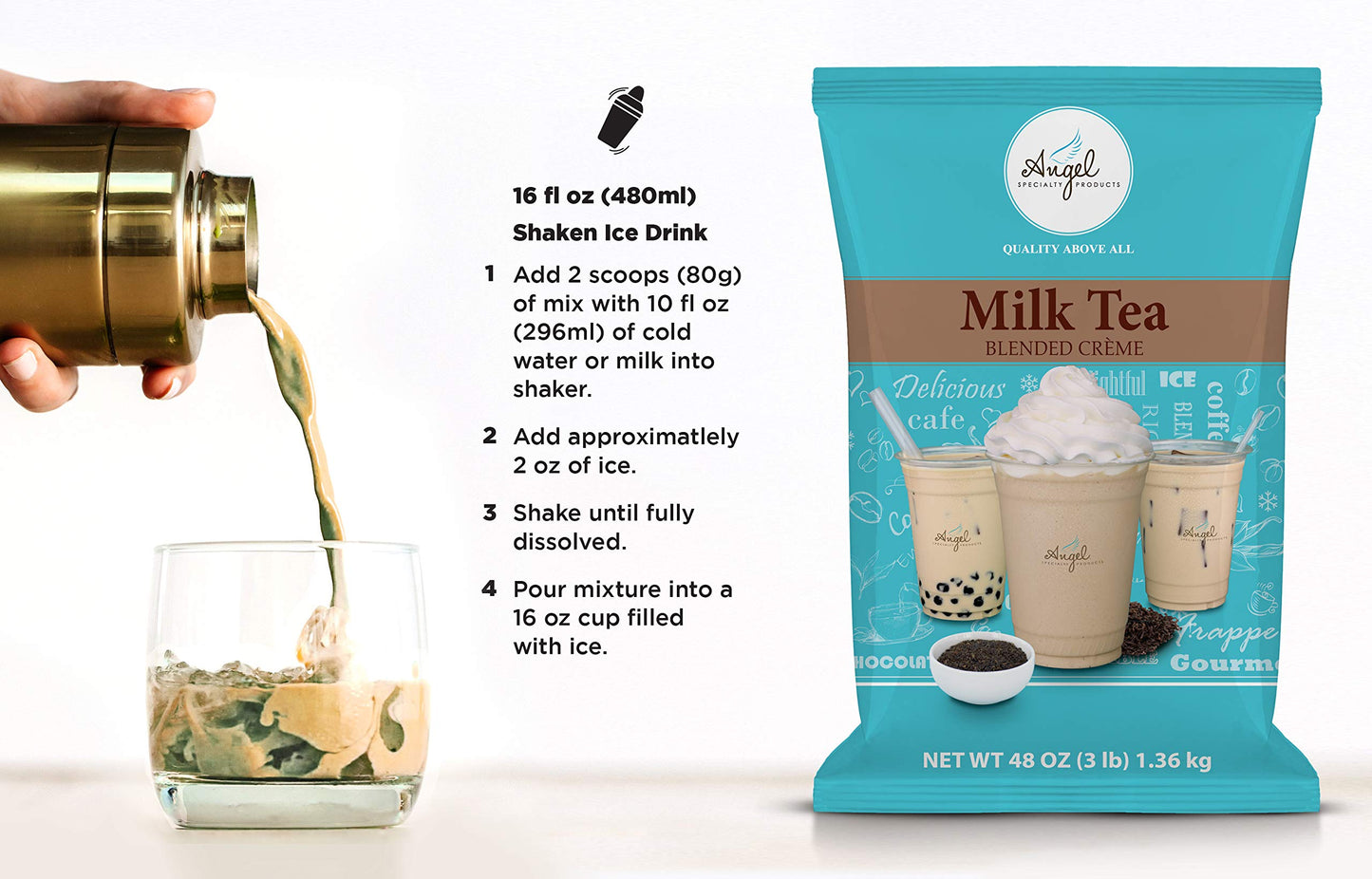 Milk Tea Mix By Angel Specialty Products [3 Lb]
