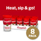 Campbells Sipping Soup, Chicken Soup With Star-Shaped Pasta, 10.75 oz Microwavable Cup (Pack of 8)