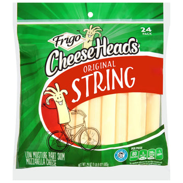 Frigo Cheese Heads, String Cheese, 24 Count