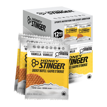 HONEY STINGER Organic Vanilla Waffles 12 Count, 1.06 OZ