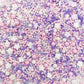 Edible Summer Pink Beach Sprinkles Purple Shell Sprinkles Candy Baking Edible Cake Decorations Cupcake Toppers 120G/ 4.2Oz