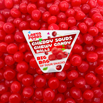 Cherry Sours | 2 Pound Bag | Chewy Balls Candy