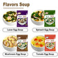 Egg Flower Soup Mix, Vegetable Mix Soup with 4 Flavors (Laver, Spinach, Mushroom, Tomato), 0.3 Ounce (20 Pack)