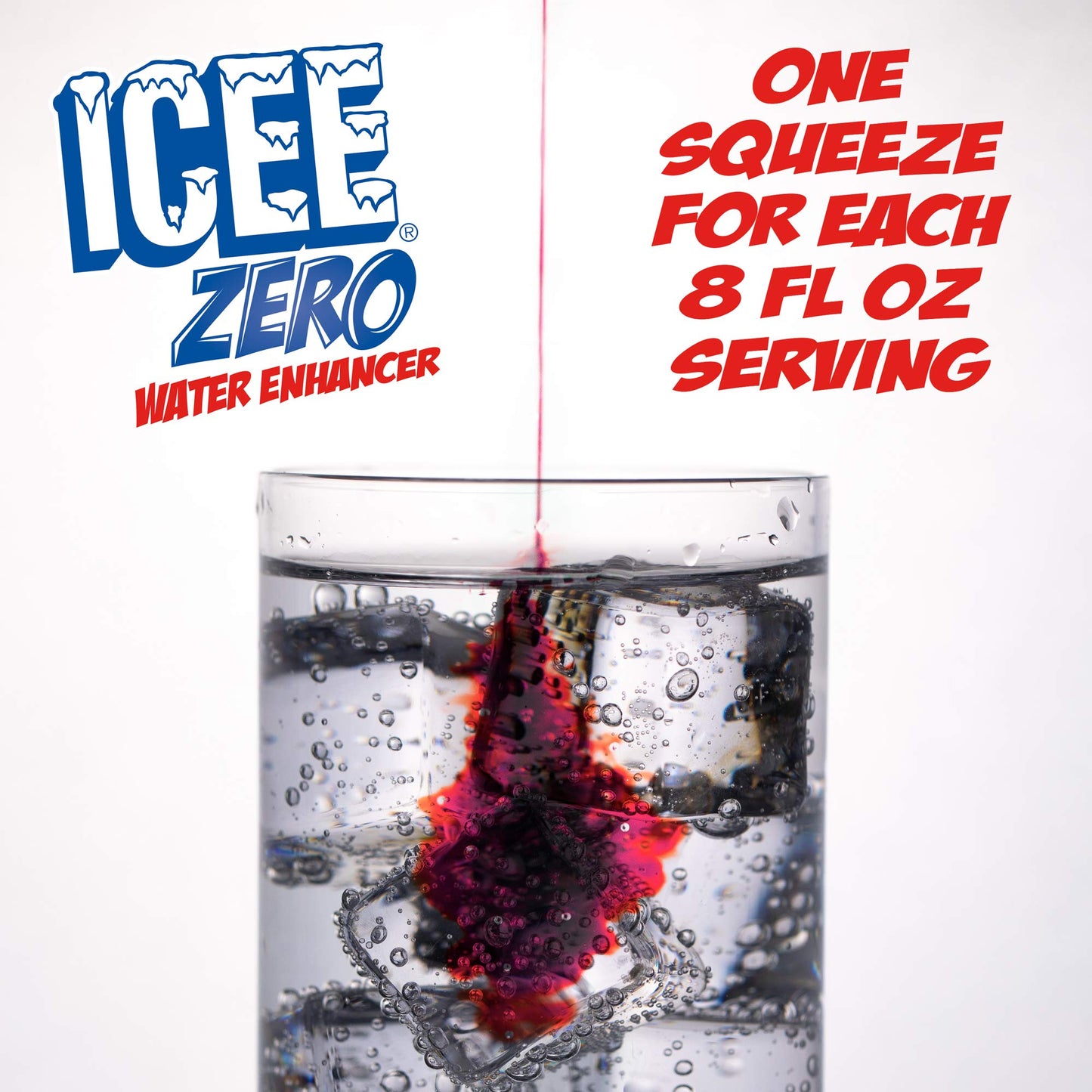 Icee Zero Calorie Cherry, Blue Raspberry, Orange And Mango Liquid Water Enhancer Drink Mix, Natural Flavor Drops, Sugar Free, 1.