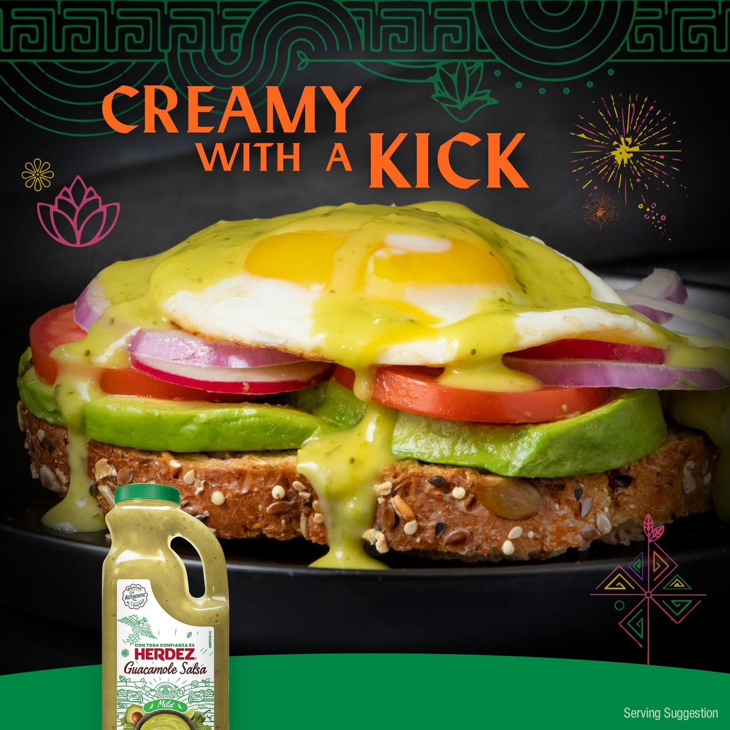 HERDEZ Mild Guacamole Salsa Jug, 32 oz (Pack of 1)