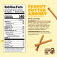 Quinn Snacks Peanut Butter & Honey Filled Pretzel Sticks - Gluten Free Snack  Sweet & Salty  Made with Real Natural Ingredients  Peanuts  Sorghum  & Root Vegetables  Dairy Free - 6 oz (Pack of 1)