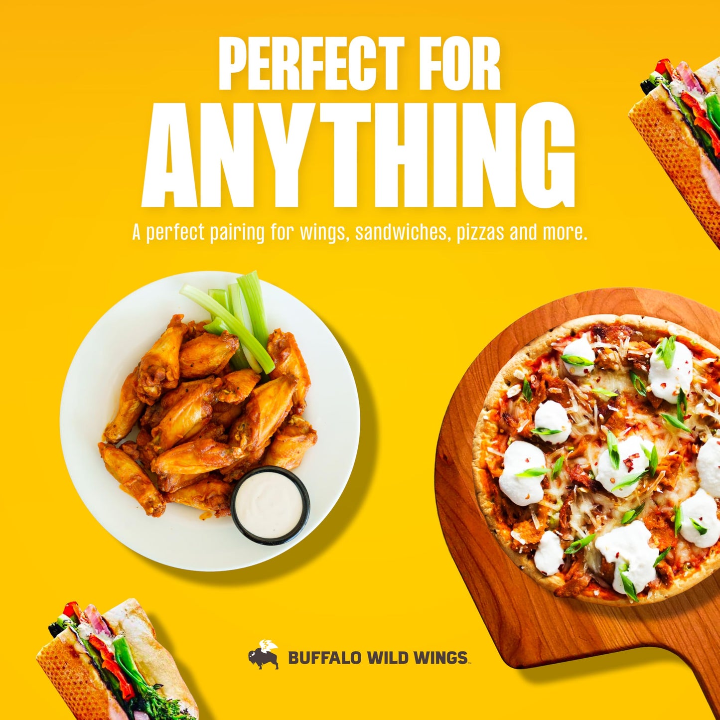 Buffalo Wild Wings Sweet and Sour Sauce, 12 fl. oz., Made with Tangy Vinegar, Perfect Dipping Sauce, Chicken Wing Glaze, Stir-Fr