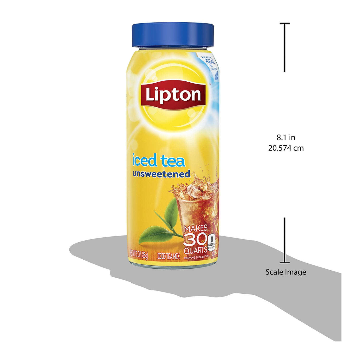 Lipton Unsweetened Iced Tea Mix, 3 Ounce (Pack of 3), Model 00041000211300