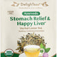 DelighTeas Stomach & Liver Tea - Ayurvedic Herbal Blend, 5oz Loose Leaf, Vegan, Caffeine-Free, Sugar-Free