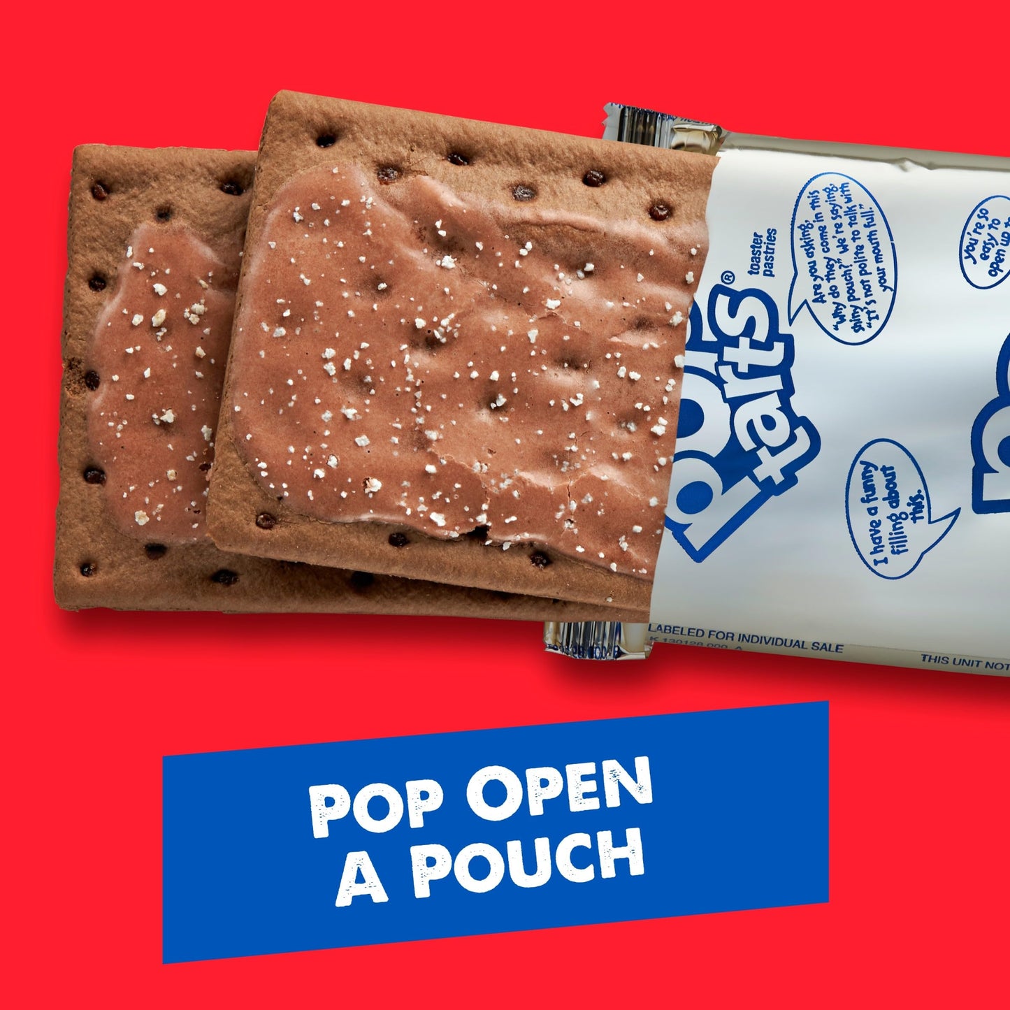 Pop-Tarts Toaster Pastries, Breakfast Foods, Kids Snacks, Frosted Chocolate Fudge, 13.5Oz Box (8 Pop-Tarts)