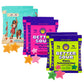 Better Sour Variety Pack  Guava Calamansi  Pomegranate Apricot  and Passion Fruit Sour Gummy Stars  Bold Fruit Flavor  mouthwatering Sour Candy  Vegan and Gluten-Free   6 Pouch Set