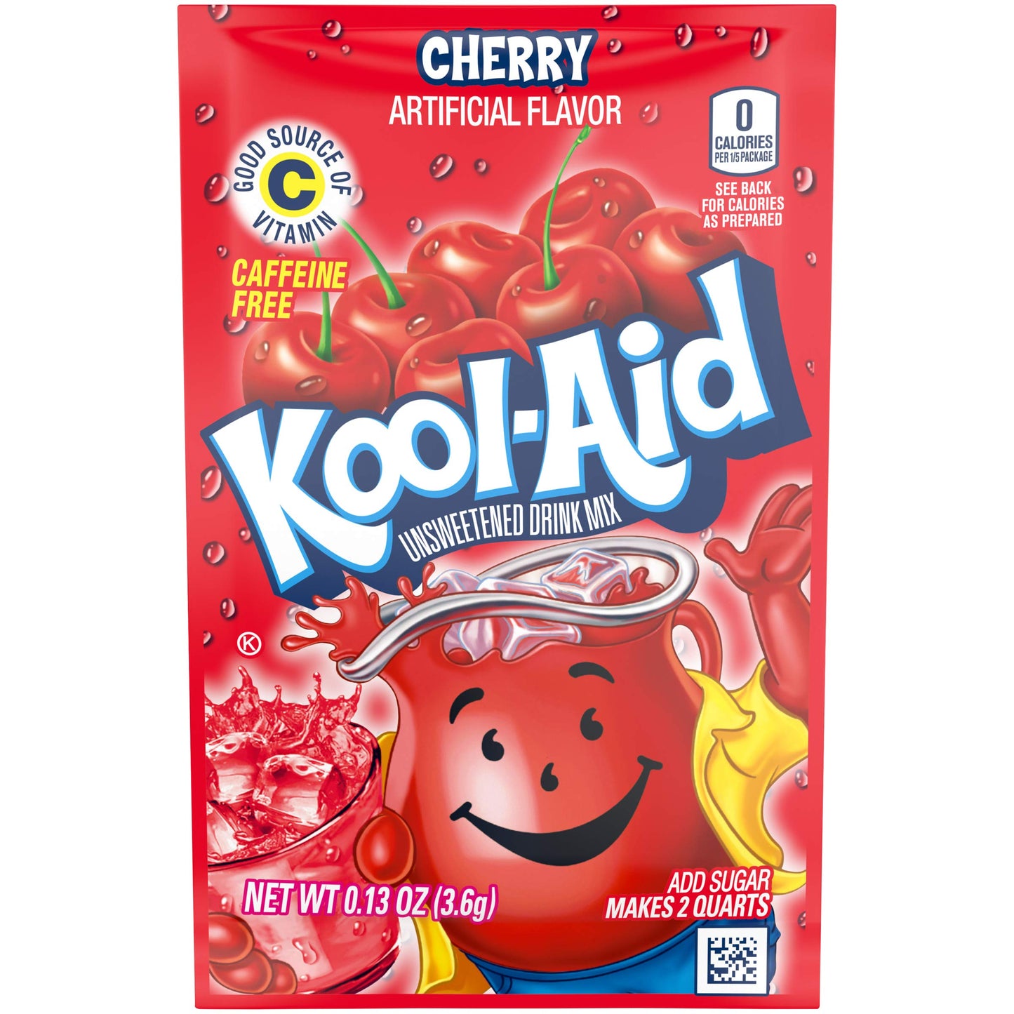Kool-Aid Unsweetened Fruit Variety Drink Mix 50 Count Pitcher Packets, 7 Ounce