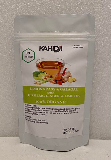 Organic Lemongrass & Galagal With Turmeric, Ginger And Lime Pack Of 30 Tea Bags
