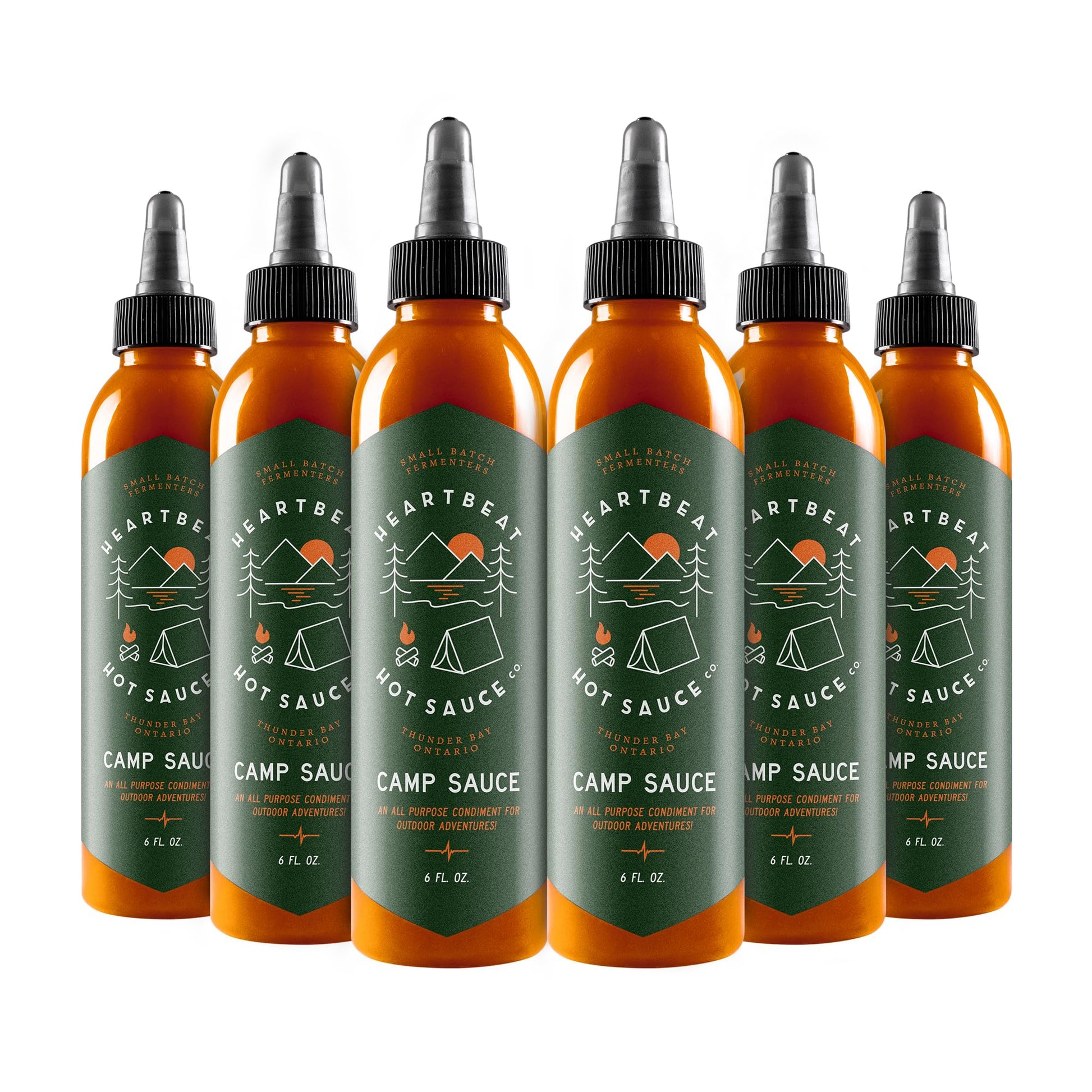 Heartbeat Hot Sauce Co. | Camp Sauce  6 Oz. 6 Pack