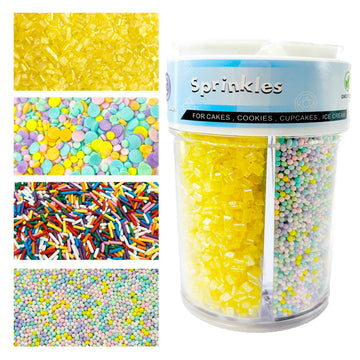 Cookie Sprinkles Decorating Supplies Edible Sprinkles for Cake, Cupcake Decorating, and Baking Birthday Cake Topper Decorations,