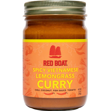 Red Boat Fish Sauce Spicy Lemongrass Curry | 12 oz | Simple Ingredients, Ready in 20 min