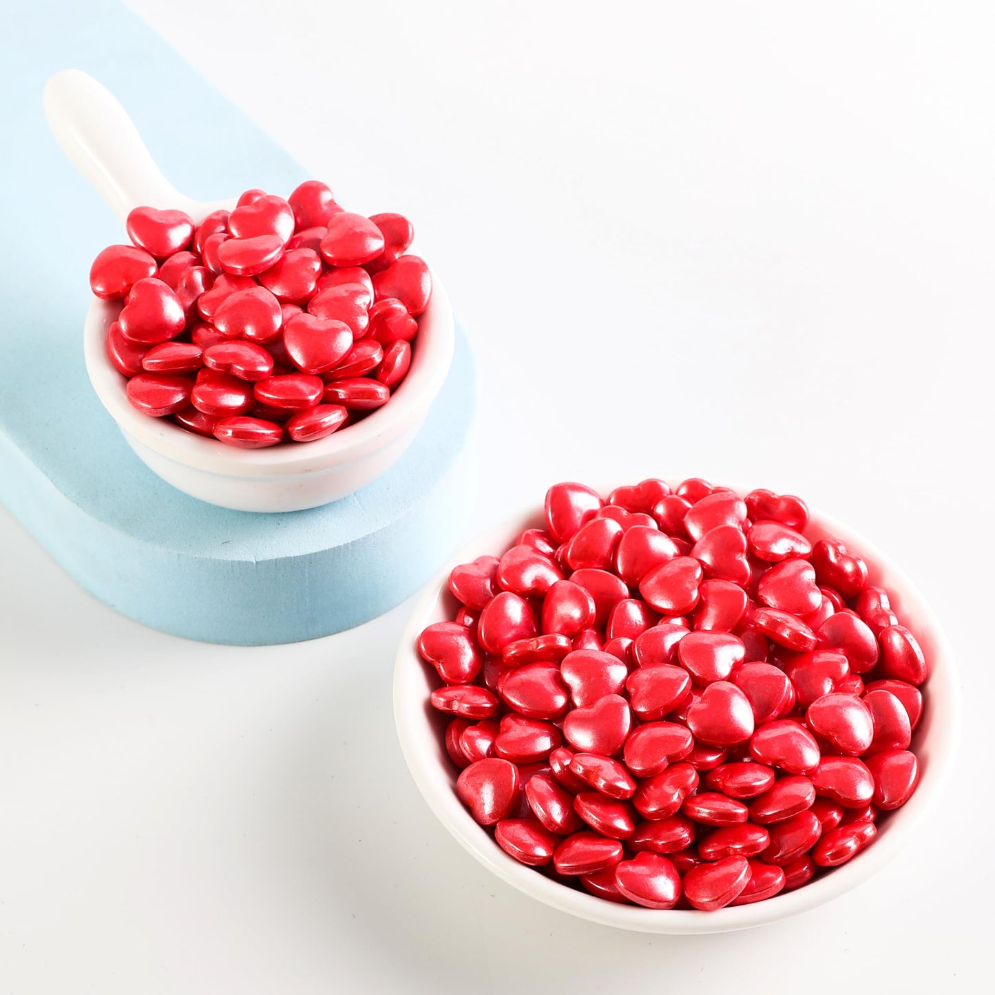 Kasvan Mixed Heart Shapes Sprinkles - Edible Candy Pearls 130G/4.58 Oz, Mix Size, Baking Cake Decorations, Ice Cream Toppings An