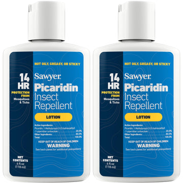 Sawyer 20% Picaridin Insect Repellent Lotion, 4 oz Twin Pack, White, Model SP5642