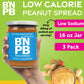 Low Fat and Low-Sodium Peanut Butter Spread by Bettern Peanut Butter, Creamy Low-Calorie Peanut Spread with No Saturated Fat, Gl