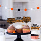 Ercadio 24 Pack Halloween Cupcake Toppers Glitter Halloween Cupcake Picks With Bat Pumpkin Ghost Cupcake Decors For Halloween Th