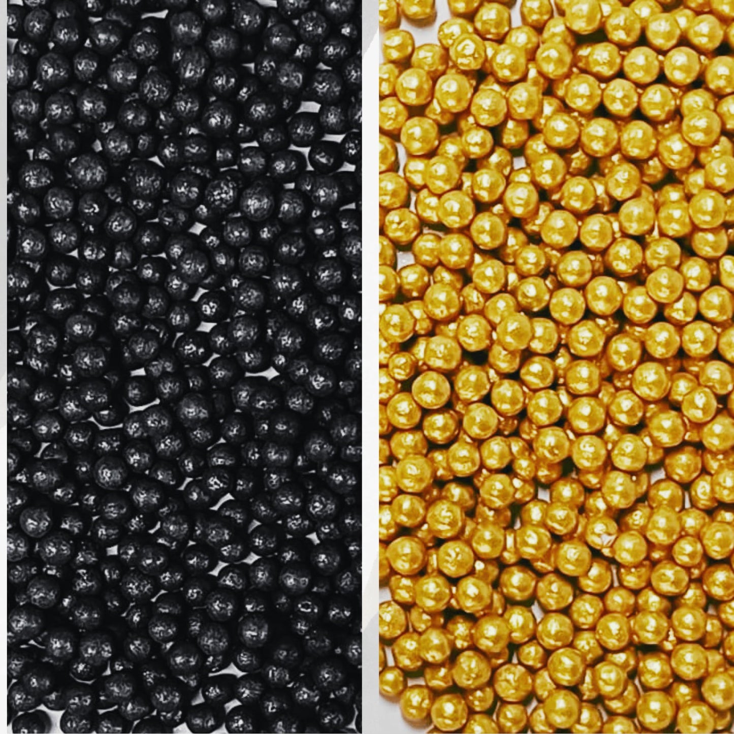 Confect Edible Galaxy Sprinkles | Sprinkles For Cakes & Cupcakes Decoration | Pack Of 5 Mix Black, Champagne Gold, Sliver, Grey & Golden Pearl | Vegan, Gluten-Free, Nut-Free, Soy-Free, Dairy-Free, Palm Oil-Free- 5 Oz