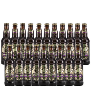 HankS Genuine Gourmet Black Cherry Soda  12 Fl Oz Bottles - Top-Grade Craft Soda With Bold  Creamy Flavor - Made With Wishniak Cherries  Pack Of 20