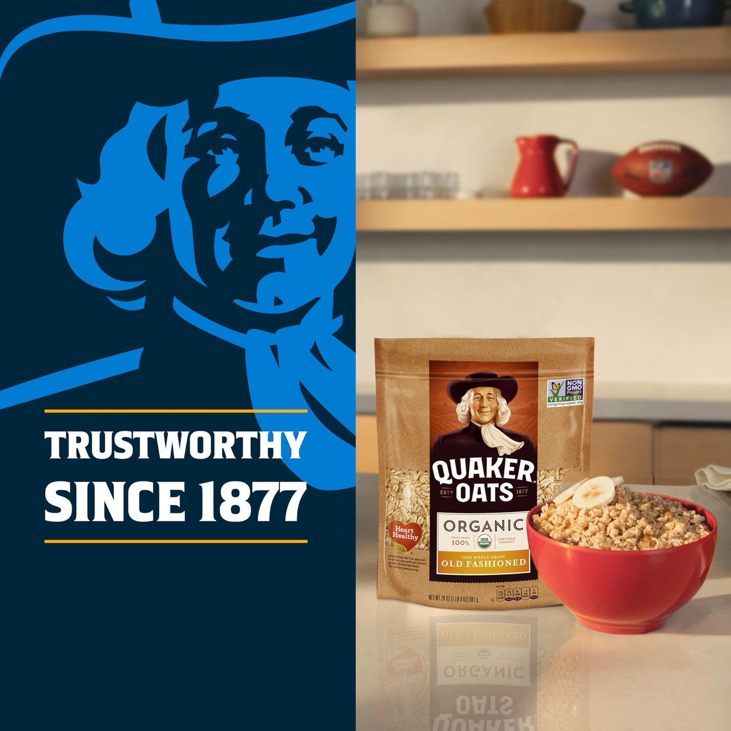 Quaker Steel Cut Oats, Usda Organic, Non Gmo Project Verified, 20Oz Resealable Bags (Pack Of 4)