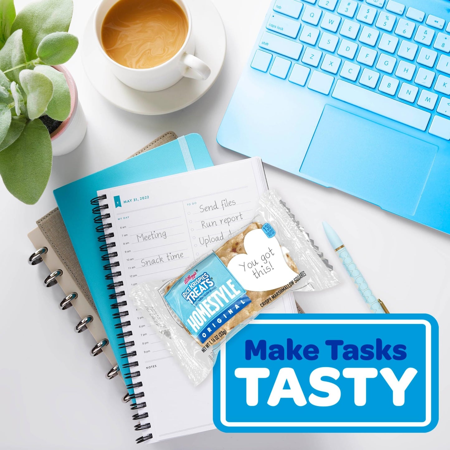 Rice Krispies Treats Homestyle Marshmallow Snack Bars, Kids Snacks, Lunch Snacks, Original, 27.9oz Box (24 Bars)