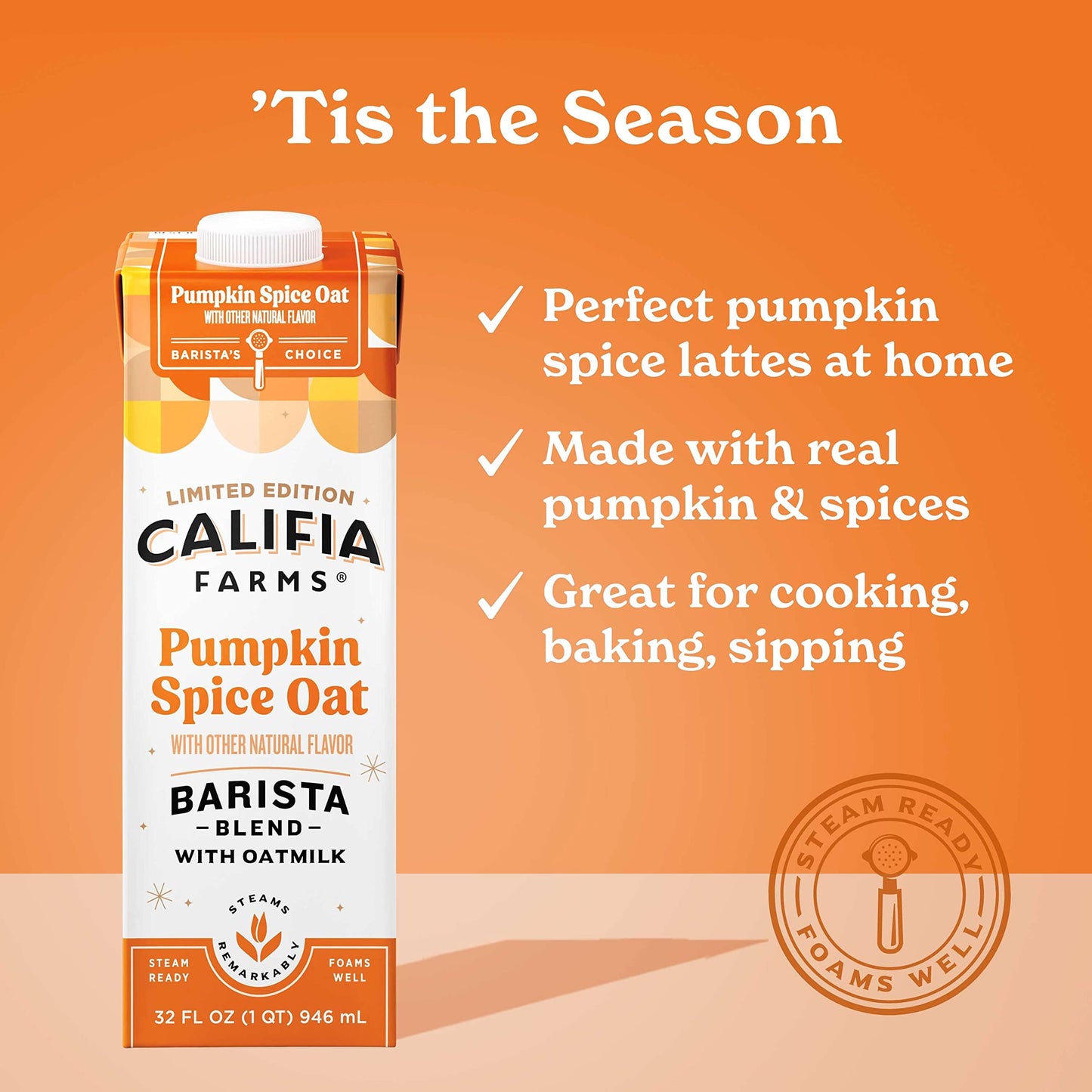CALIFIA OATMLK PMPKNSPCE (6x32.00)