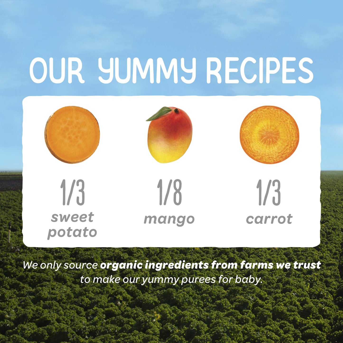 Happy Baby Organics Clearly Crafted Stage 2 Baby Food, Sweet Potatoes, Mangoes & Carrots, 4 Ounce Pouch (Pack Of 16)
