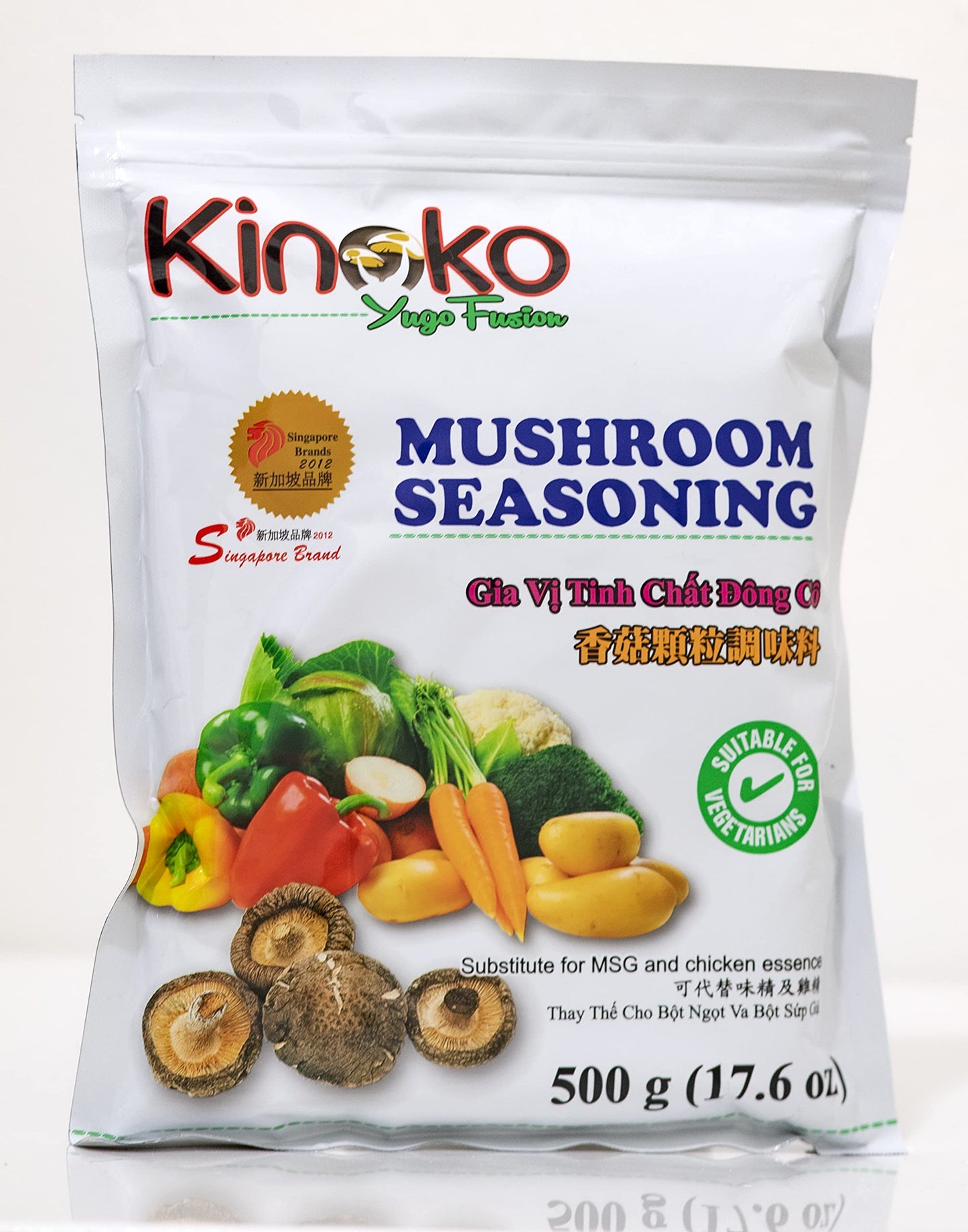 Kinoko Yugo Fusion Mushroom Seasoning | Gia Vi Tinh Chat Dong Co | 500G | 17.63Oz | For Vegetarians & Vegan |