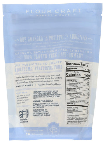 Flour Craft Bakery Maple Pecan Granola, 10 Oz