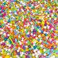 Manvscakes Edible Cake Sprinkles, Gluten Free, 4 Ounce, Rainbow Color, Perfect for Cookies and Desserts