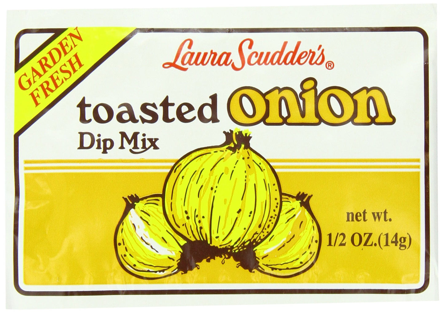Laura Scudders Dry Dip Mix, Toasted Onion, 0.5-Ounce (Pack of 24)