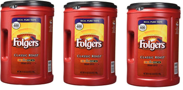 Folgers Coffee, Classic(Medium) Roast, 51 Ounce, 3Packages (51 oz)