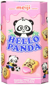 Meiji Hello Panda Cookie, Strawberry, 2.1 Ounce (Pack Of 10)