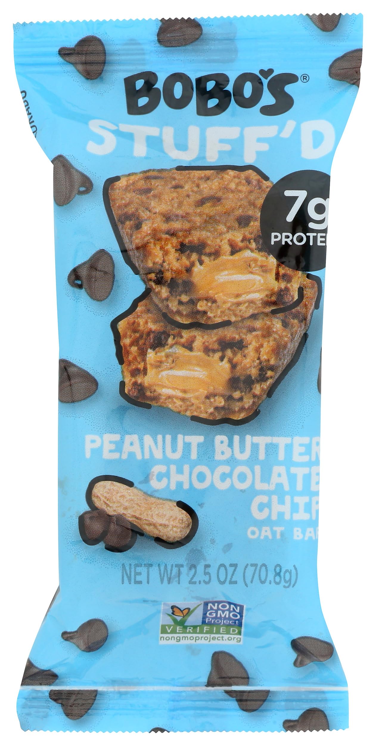 Bobos Oat Bars Chocolate Chip Peanut Butter Filled 2.5 Ounce Pack