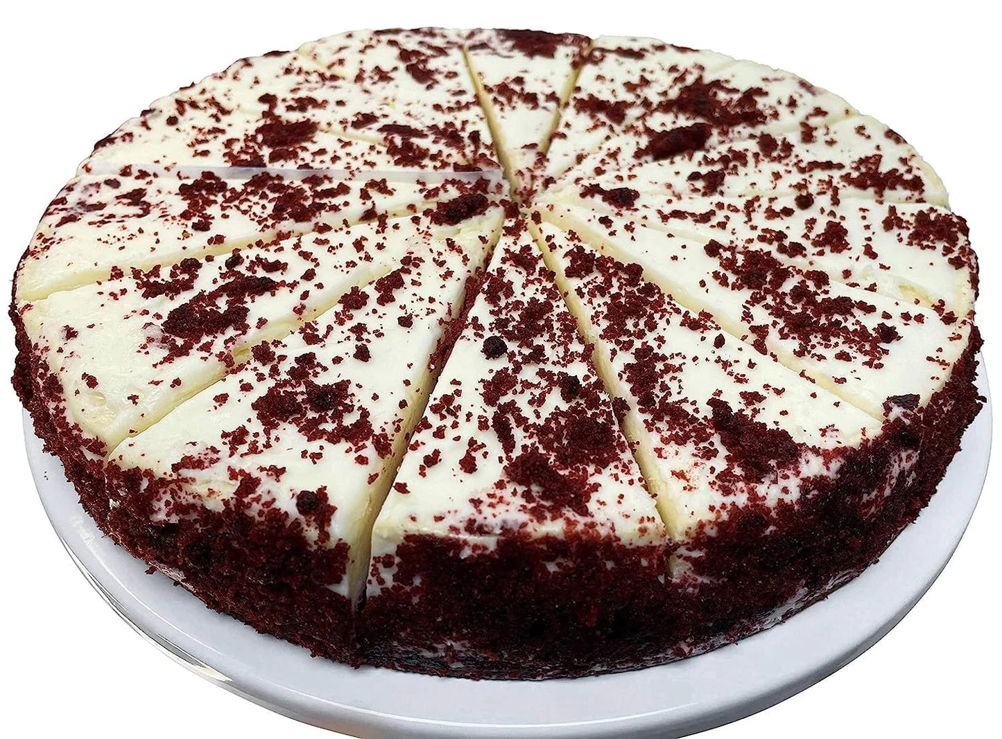 ANDY ANAND CHOCOLATIER Red Velvet Cheesecake - 9 Freshly Baked, 32 Ounce, Made with Real California Cream Cheese
